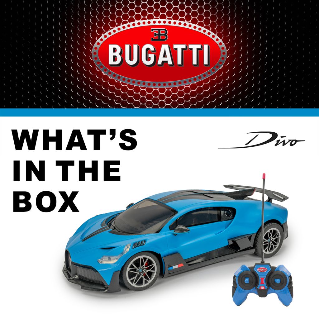 Coche de carreras RC eléctrico Bugatti Divo - Réplica a escala 1:14