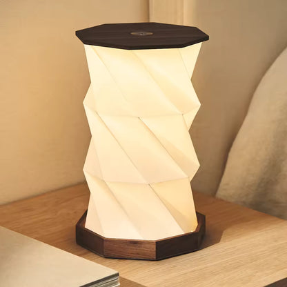 Lámpara de papel plegable