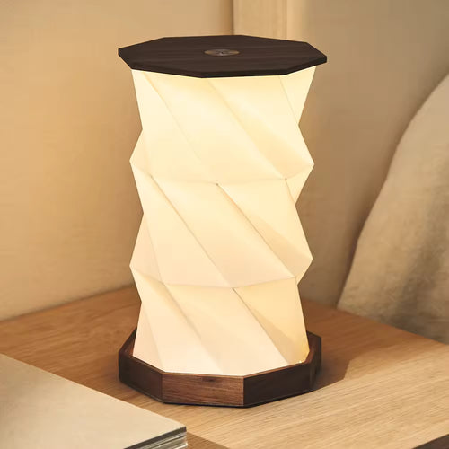 Lámpara de papel plegable