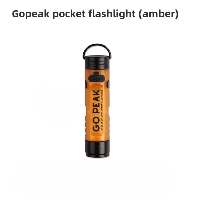 GOPEAK Mini Pocket Flashlight - Keychain & Hat Clip LED