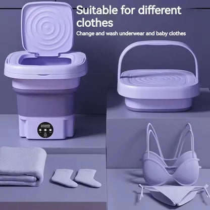 Minilavadora Automática Portátil para Cargas Pequeñas y Apartamentos