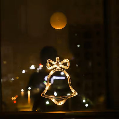 Luzes de Fada de Natal – Luzes Solares LED em Cortina de Estrelas e Luas