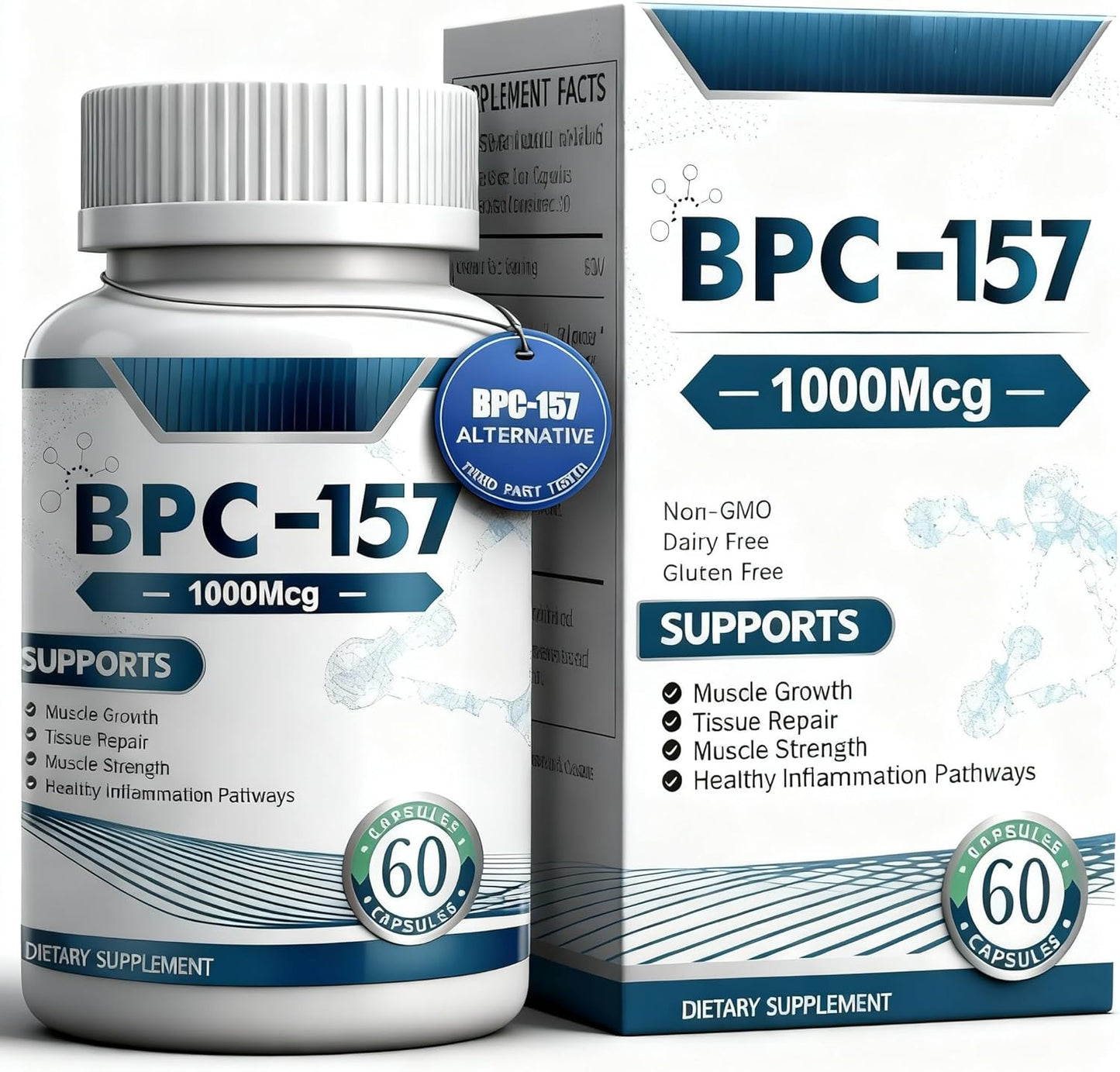 BPC 157 Peptide Recovery Capsules – Muscle & Training Support 60 Capsules