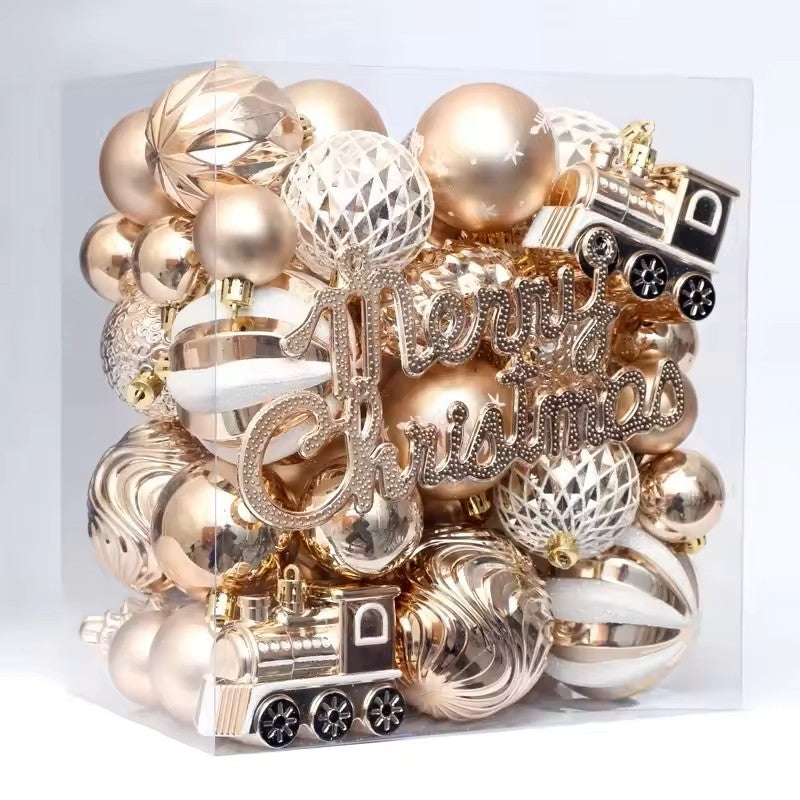Enfeites de Natal para Pendurar – Conjunto de Bolas Coloridas de 6 cm
