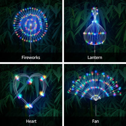 Luces LED de cadena tipo fuegos artificiales – Luces retro de hadas en forma de esfera para Navidad y decoración de jardín exterior