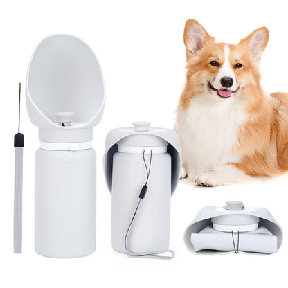 Garrafa Dobrável para Animais de Estimação com Copo (550ml)