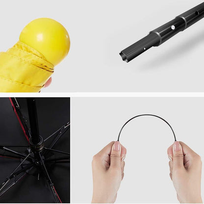 Mini Guarda-chuva de Bolso com Estojo Protetor em Cápsula