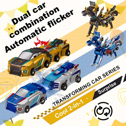 2-in-1 Transforming Robot Dragon Car Toy