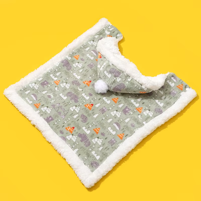 Capa de Gato em Lã Suave com Chapéu – Capa Convertível Aconchegante e Pijama para Gatos