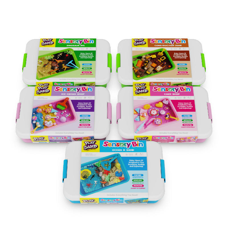 Juego de caja de arena sensorial para niños