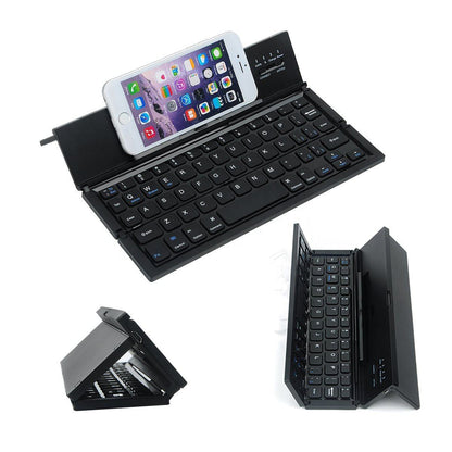Teclado Bluetooth inalámbrico plegable ultrafino