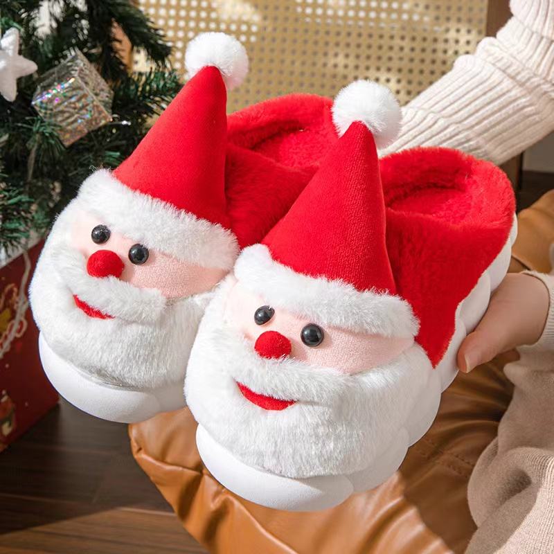Pantuflas de peluche de Papá Noel