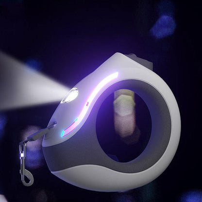 Rechargeable LED Retractable Dog Leash