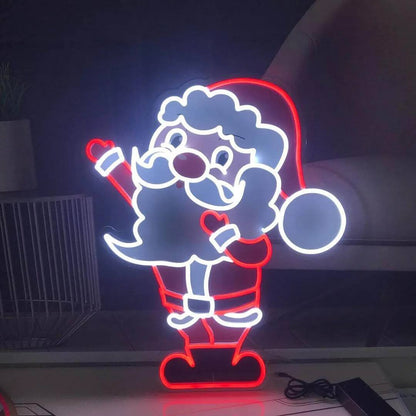 Letrero de neón navideño – Decoración LED de pared con alimentación USB