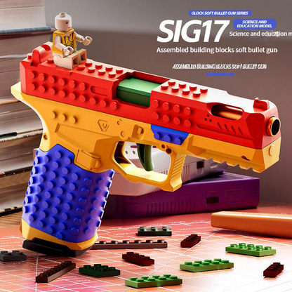Build & Launch Block Shooter Toy Set – DIY Action Brick Gun