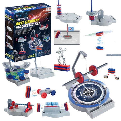 12-in-1 Anti-Gravity Magnetic Science Experiment Kit