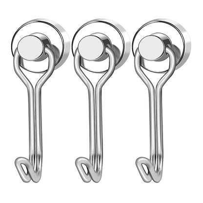 Ganchos Magnéticos de Serviço Pesado (16mm / 20mm, Neodímio, Tração Forte)