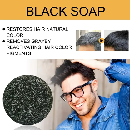 Tratamento Escurecedor de Cabelo com Sabonete Preto de Ervas
