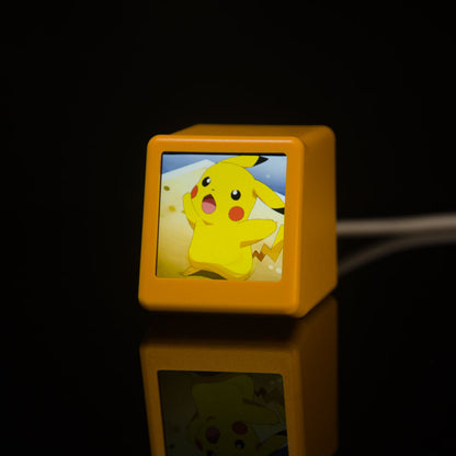 Reloj despertador inteligente con Wi-Fi, pantalla de clima y animación GIF