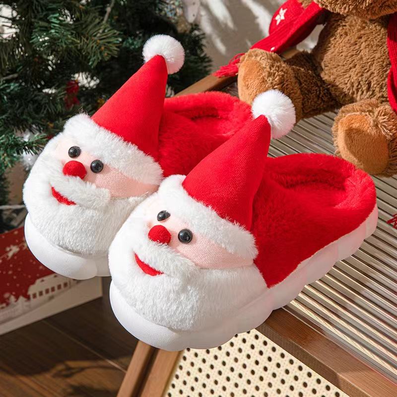 Pantuflas de peluche de Papá Noel