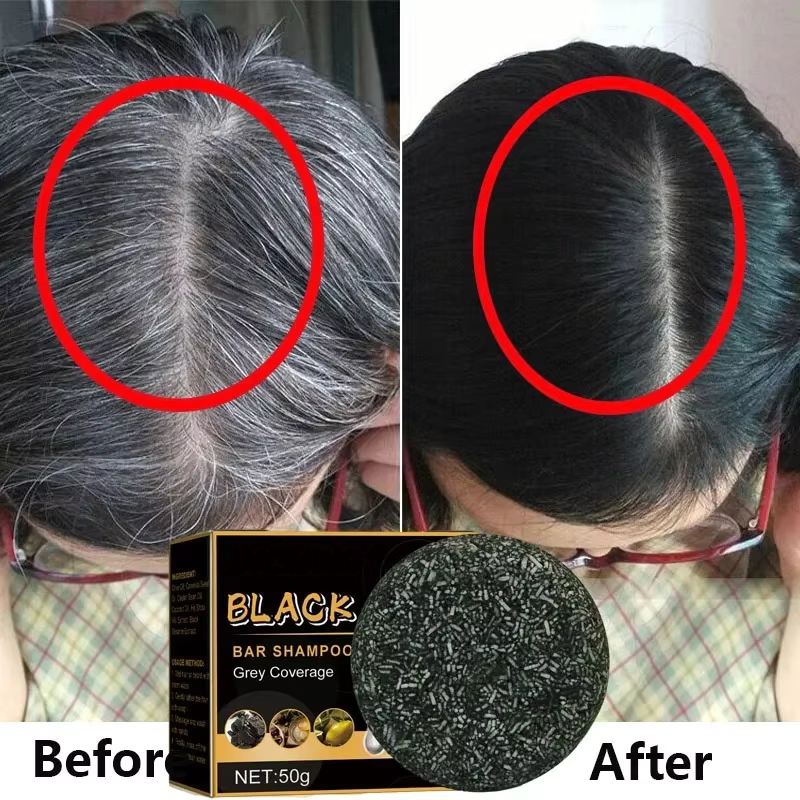 Tratamento Escurecedor de Cabelo com Sabonete Preto de Ervas