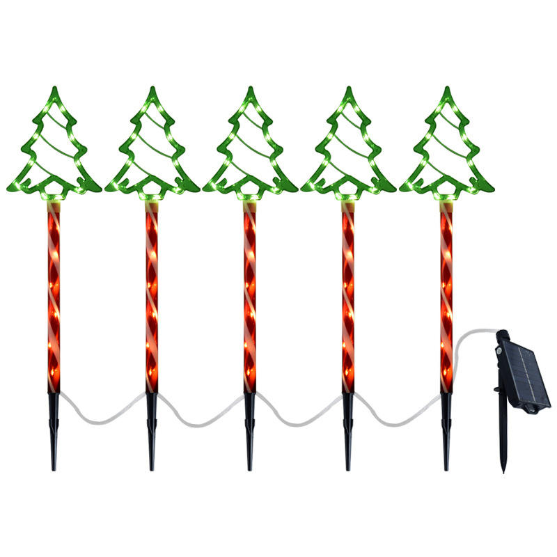 Luz Solar LED Impermeável para Árvore de Natal – Decoração de Jardim e Relvado Exterior