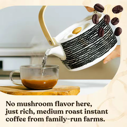 Mezcla de Café Instantáneo con Hongos Orgánicos