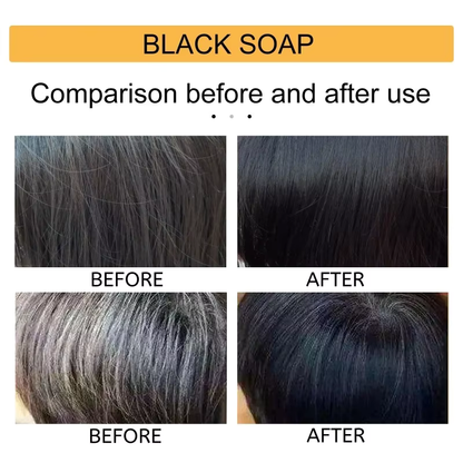 Tratamento Escurecedor de Cabelo com Sabonete Preto de Ervas