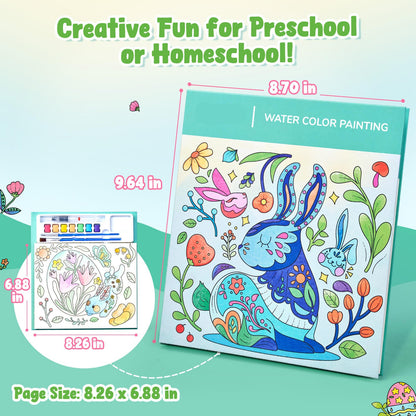 Libro para colorear con agua sin desorden para niños