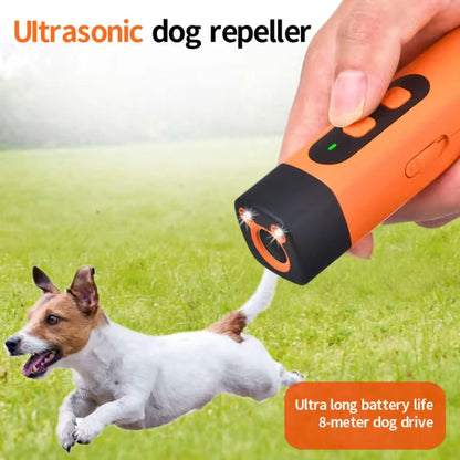 Repelente Ultrassónico Portátil para Ladrar de Cães com Lanterna LED