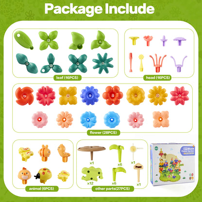 DIY Flower Garden Building Blocks – Creative STEM Construction Toy
