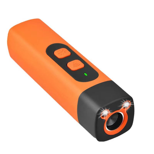Handheld Ultrasonic Dog Bark Repeller with LED Flashlight