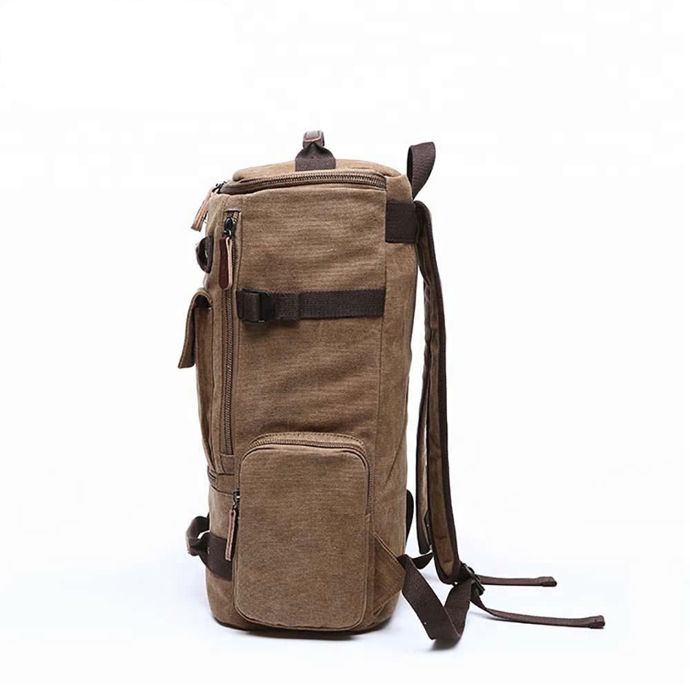 Mochila de lona estilo vintage para la escuela y los viajes