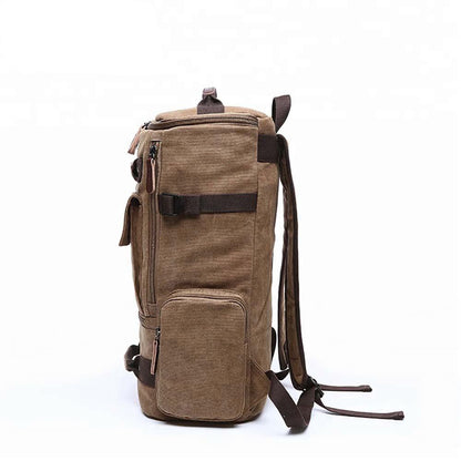 Mochila de lona estilo vintage para la escuela y los viajes