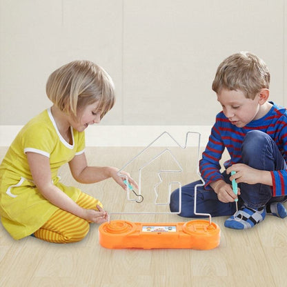 Jogo Labirinto Elétrico de Toque Inteligente Clássico - Brinquedo de Treino de Paciência e Foco para Crianças