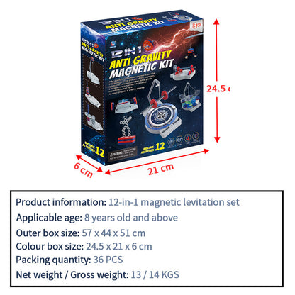 12-in-1 Anti-Gravity Magnetic Science Experiment Kit