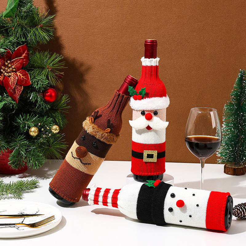 Christmas Wine Bottle Covers