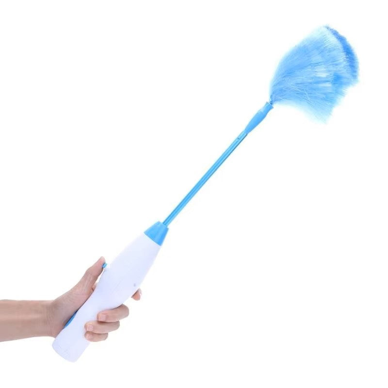 Plumero giratorio eléctrico 360, cepillo de limpieza ajustable, funciona con pilas, plumero instantáneo para persianas, muebles y ventiladores de techo