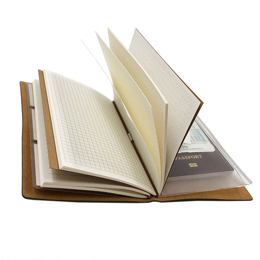 Premium Refillable Leather Traveler's Journal