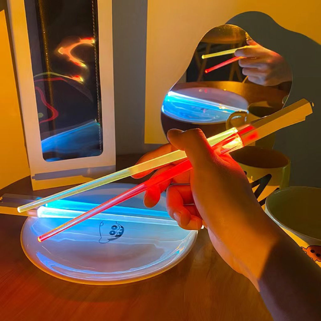 Smart Reusable LED Light-Up Chopsticks