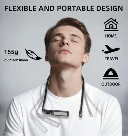 Rechargeable LED Neck Reading Light - Hands-Free Eye Protection Book Light
