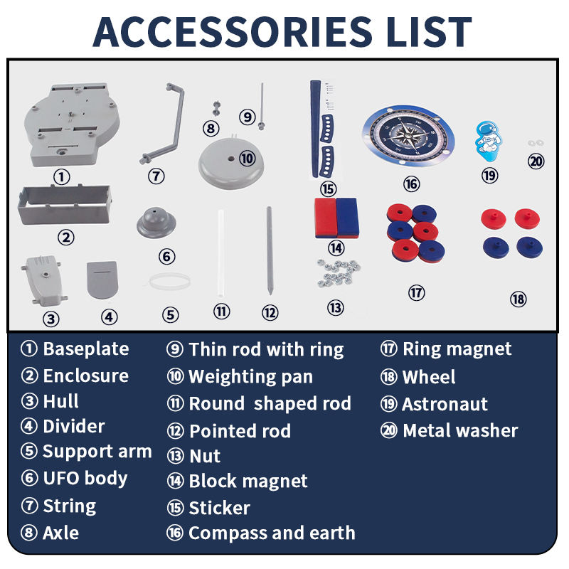 12-in-1 Anti-Gravity Magnetic Science Experiment Kit