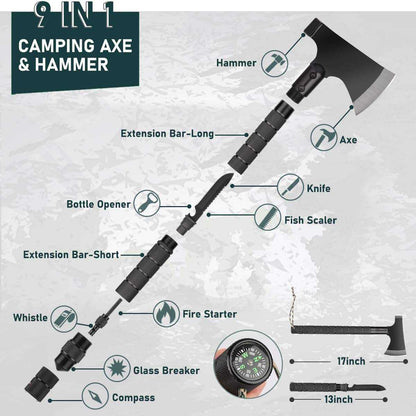 Kit de supervivencia de emergencia de 262 piezas con bolsa de primeros auxilios y bandolera