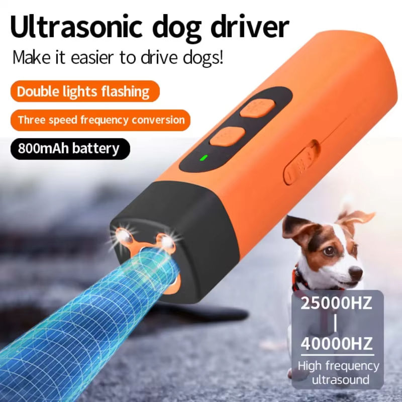 Repelente Ultrassónico Portátil para Ladrar de Cães com Lanterna LED