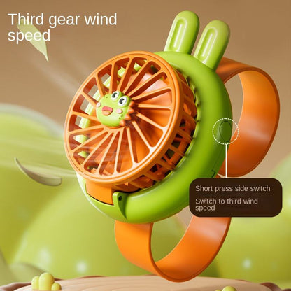 Rechargeable Kids' LED Cartoon Watch Fan