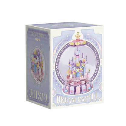 Enchanted Crystal Castle Building Set – Fantasy Rotating DIY Display Globe