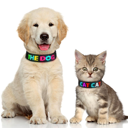 Programmable Waterproof LED Dog Collar Light – USB Rechargeable