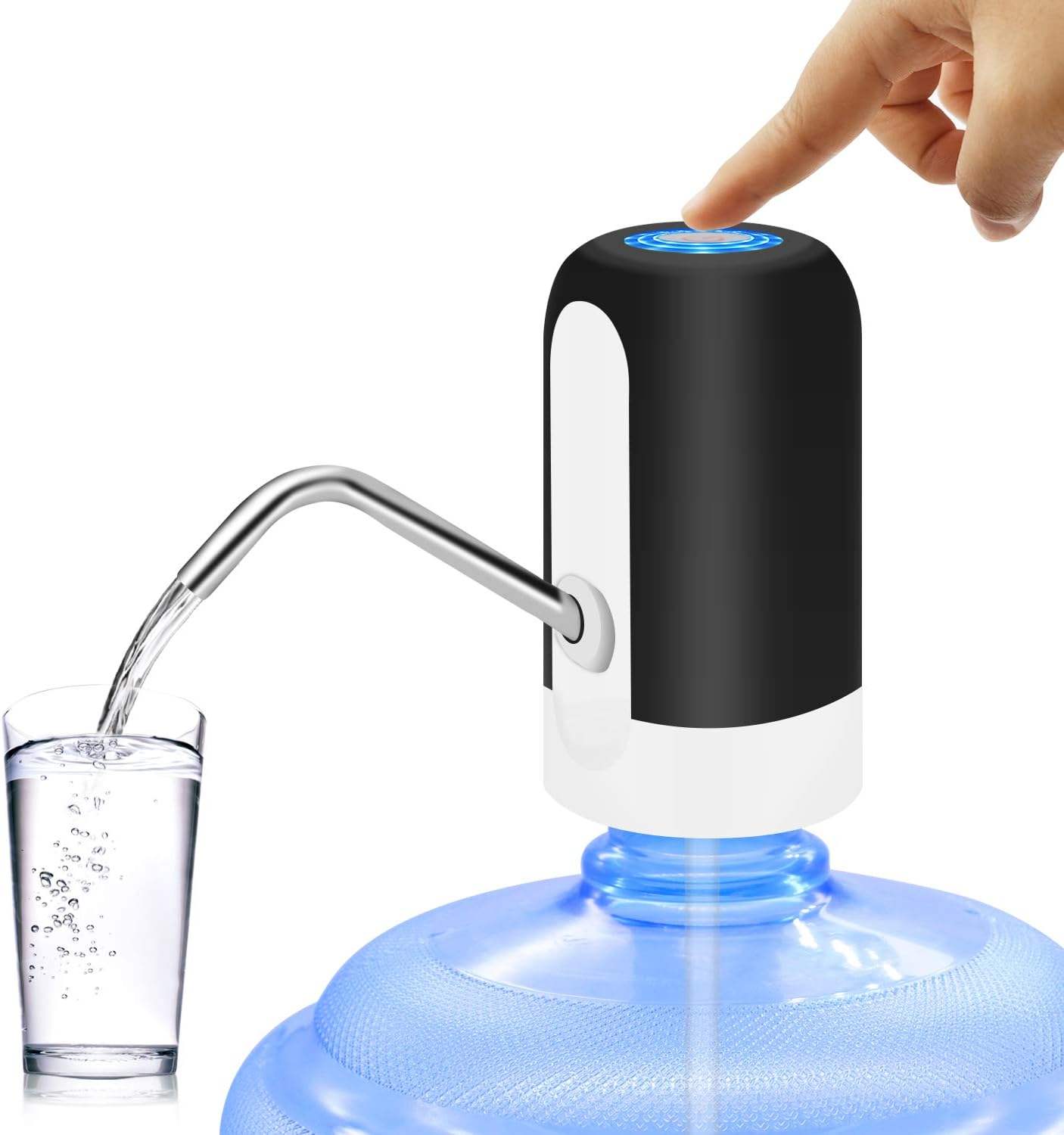 Dispensador de bomba de agua recargable por USB para botella