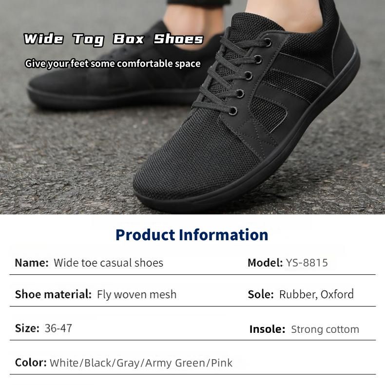 Premium Men's Wide-Toe Barefoot Sneakers