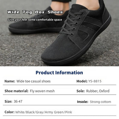 Premium Men's Wide-Toe Barefoot Sneakers